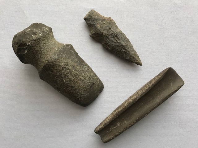 Three Native American Stone Tools