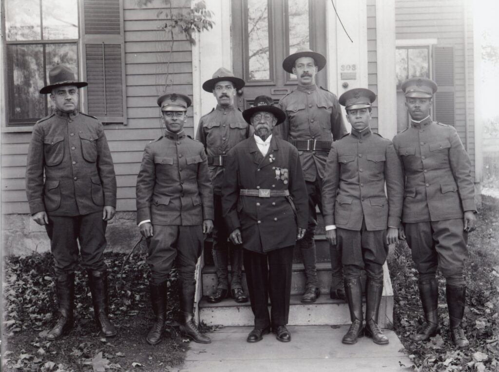 Group of Gould sons standing