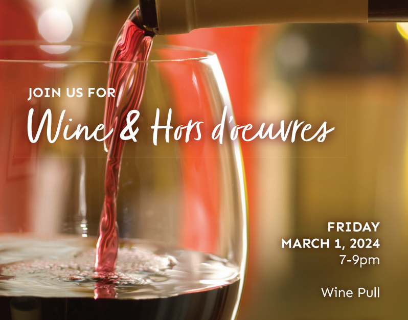 Invitation Image for Wine Party, Friday, March 1st, 7-9 pm